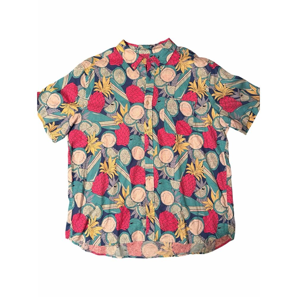 Vineyard Vines Men’s XL Linen Tropical Pina Colada Shirt